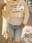 Remain A Classic Crop Women's Hoodie