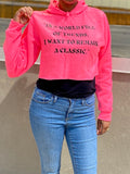 Remain A Classic Crop Women's Hoodie