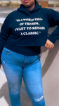 Remain A Classic Crop Women's Hoodie