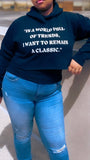 Remain A Classic Crop Women's Hoodie