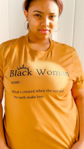 New! Black Woman Tee